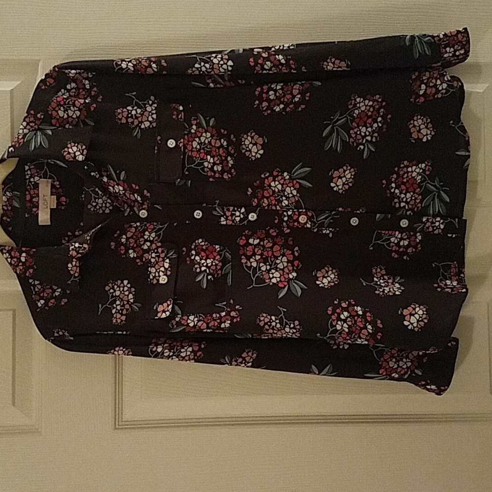 Loft Button Front Blouse